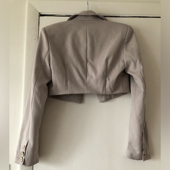 Ruve Women blazer Long Sleeve V-neck Single Button Slim Expose Navel Top size XS - Picture 9 of 16